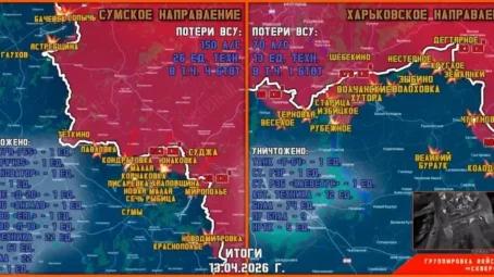 Обстановка в Курском приграничье на утро 14 апреля 2026 года