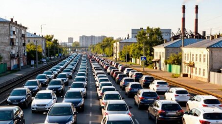 Саратовцы устали стоять в пробках на Ново-Астраханском шоссе