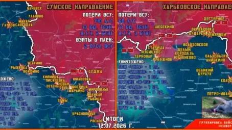 Обстановка в Курском приграничье на утро 13 июля 2026 года