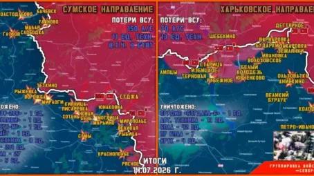 Обстановка в Курском приграничье на утро 15 июля