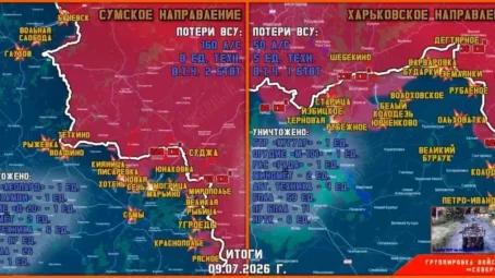 Обстановка в Курском приграничье на утро 10 июля