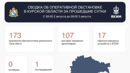Сводка об оперативной обстановке в Курской области за 2 августа 2026 года