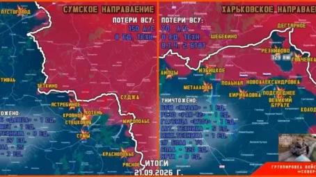 Обстановка в Курском приграничье на утро 22 сентября 2026 года