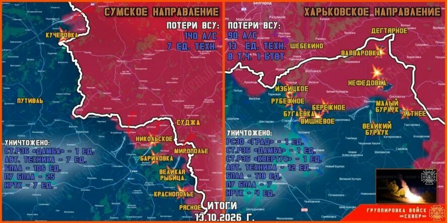 Обстановка в Курском приграничье на утро 14 октября 2026 года